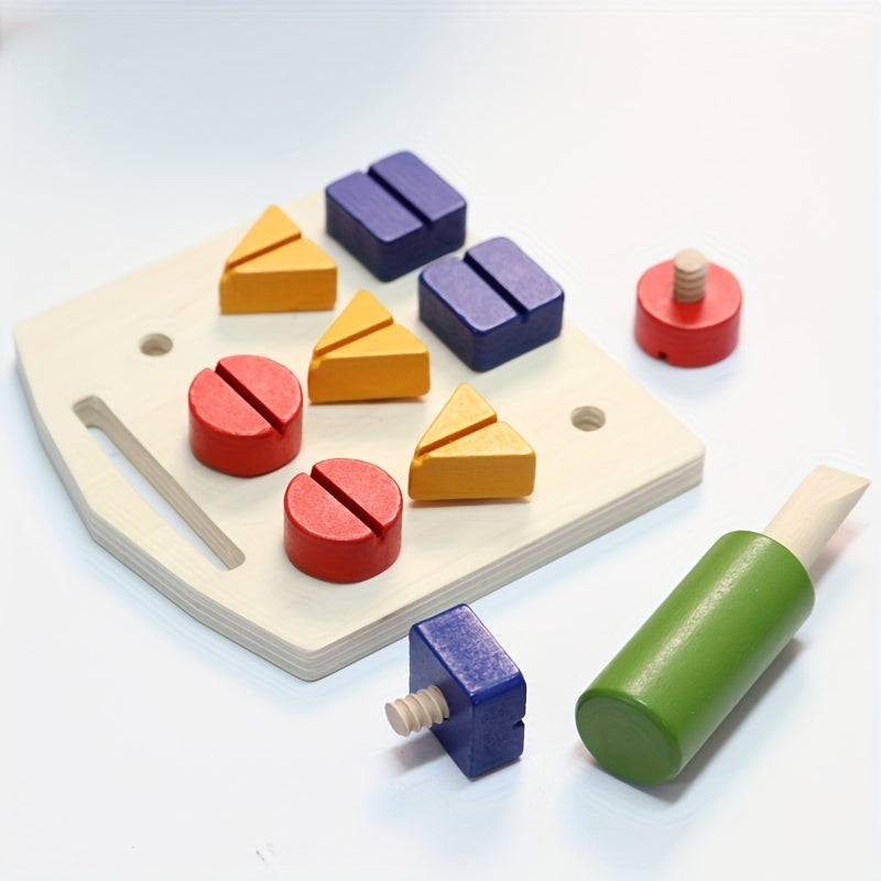 Matching Puzzle Screwdriver Shape Toy for Parent Youngsters Interaction