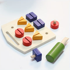Matching Puzzle Screwdriver Shape Toy for Parent Youngsters Interaction