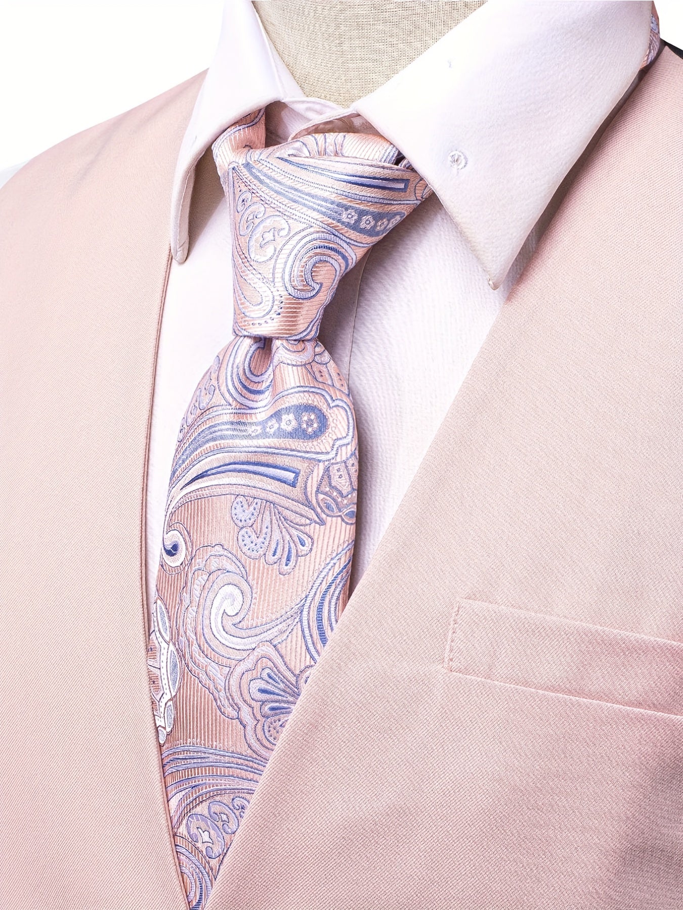 Vintage Style Dress Waistcoat Men's Single Breasted Solid V Neck Smart Suit Vest