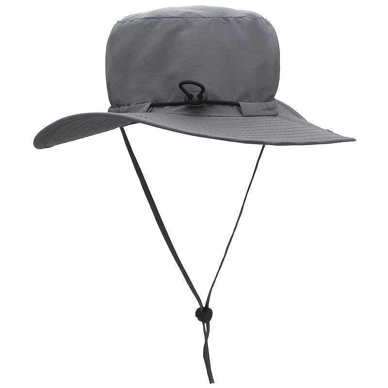 Men's Fisherman Hat Adjustable Wide Brim Sunshade Outdoor Hat