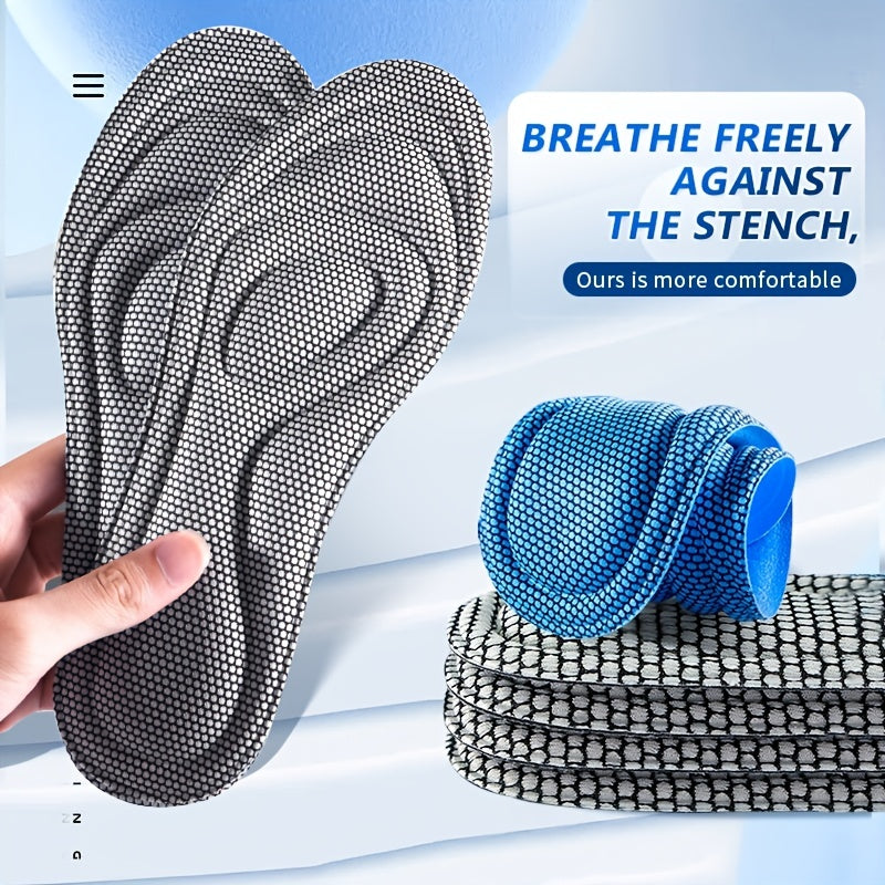 4D Memory Foam Antibacterial Sport Insoles - Feet Care Insoles