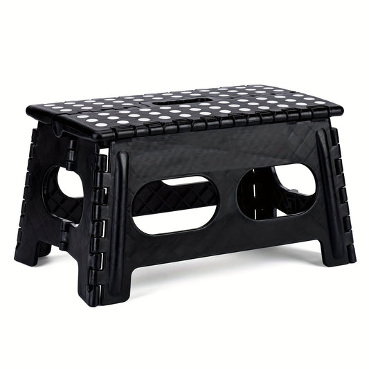 1pc Widened Folding Stools Portable Handle Plastic Foldable Chair