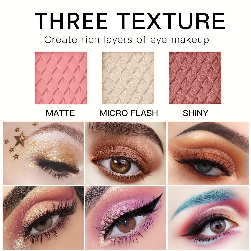 Eyeshadow Palette with Shimmer Matte Decolorize Options