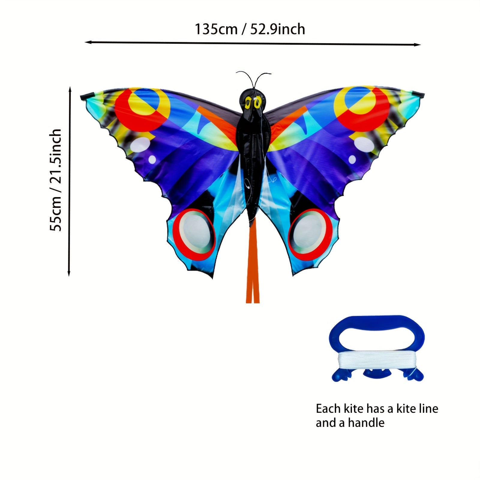 3D Butterfly Kite Multicolor Animal Shape Outdoor Entertainment