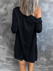  Solid Button Up Long Sleeve Cardigan