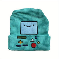 Game Console Embroidery Beanie Unisex Cartoon Warm Knit Hat Hip Hop Skull Cap