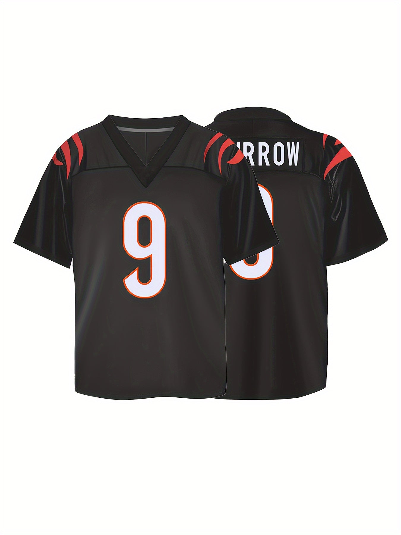 Boys Breathable V-neck Rugby Jersey American Football Shirt