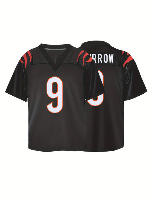 Boys Breathable V-neck Rugby Jersey American Football Shirt
