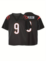 Boys Breathable V-neck Rugby Jersey American Football Shirt