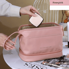 Double Layer Cosmetic Bag Portable Travel Toiletry Bag