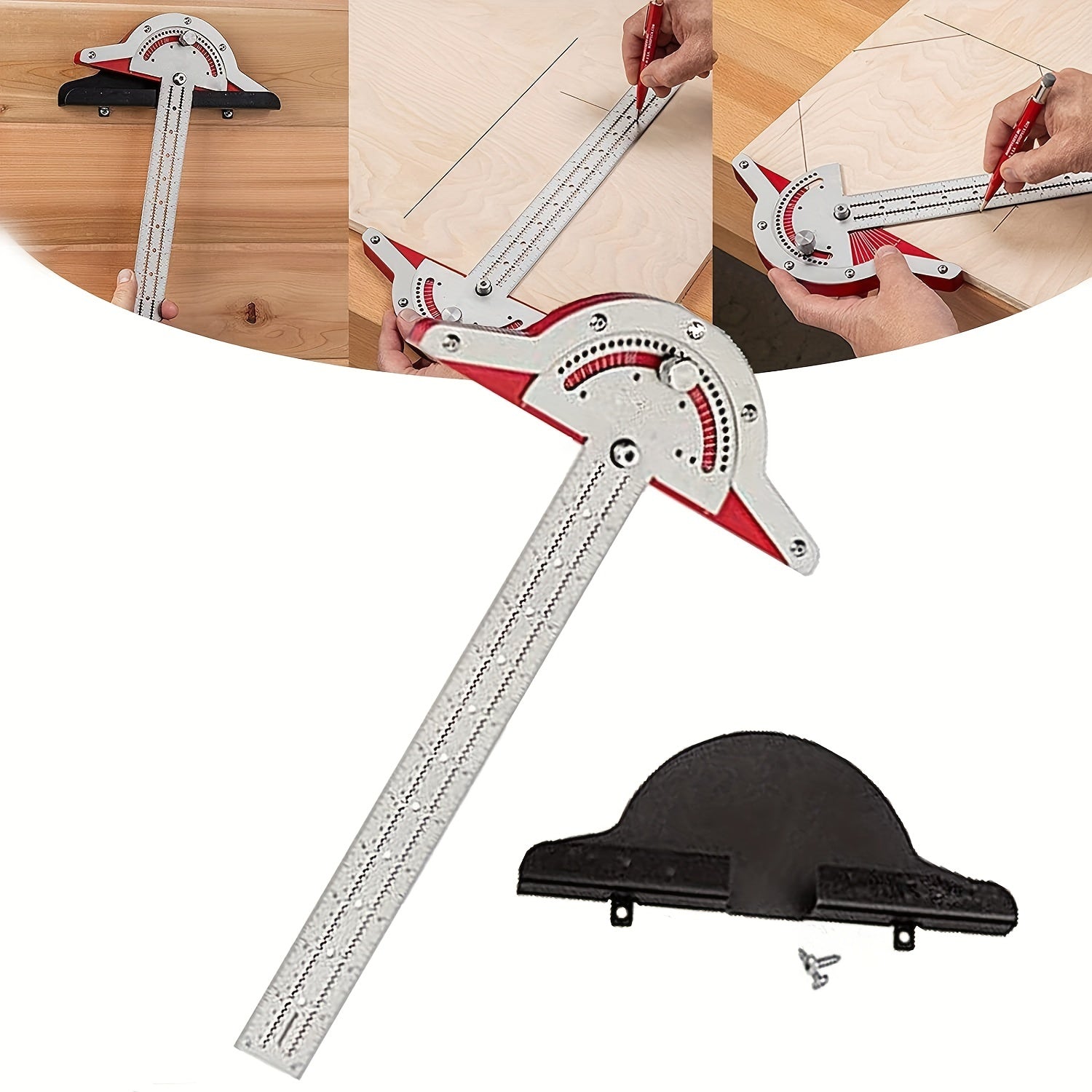 Stainless Steel Woodworking Ruler Angles Tool for Woodworkers