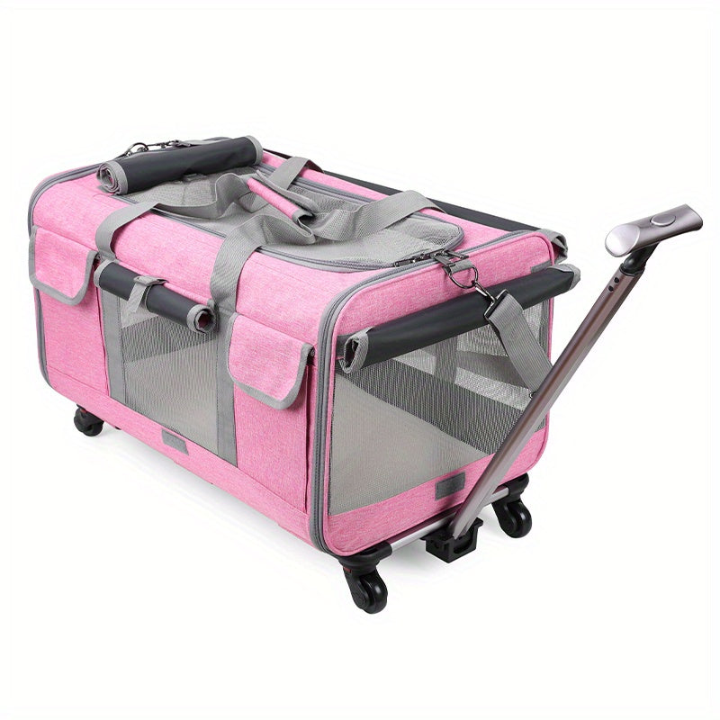 Spacious Pet Carrier Stroller For Dogs And Cats