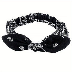 Boho Style Headband Cross Knotted Hair Band Stretchy Bandana