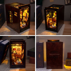 Bookshelf Dollhouse Kit 3D Puzzle Model Building DIY Craft Set