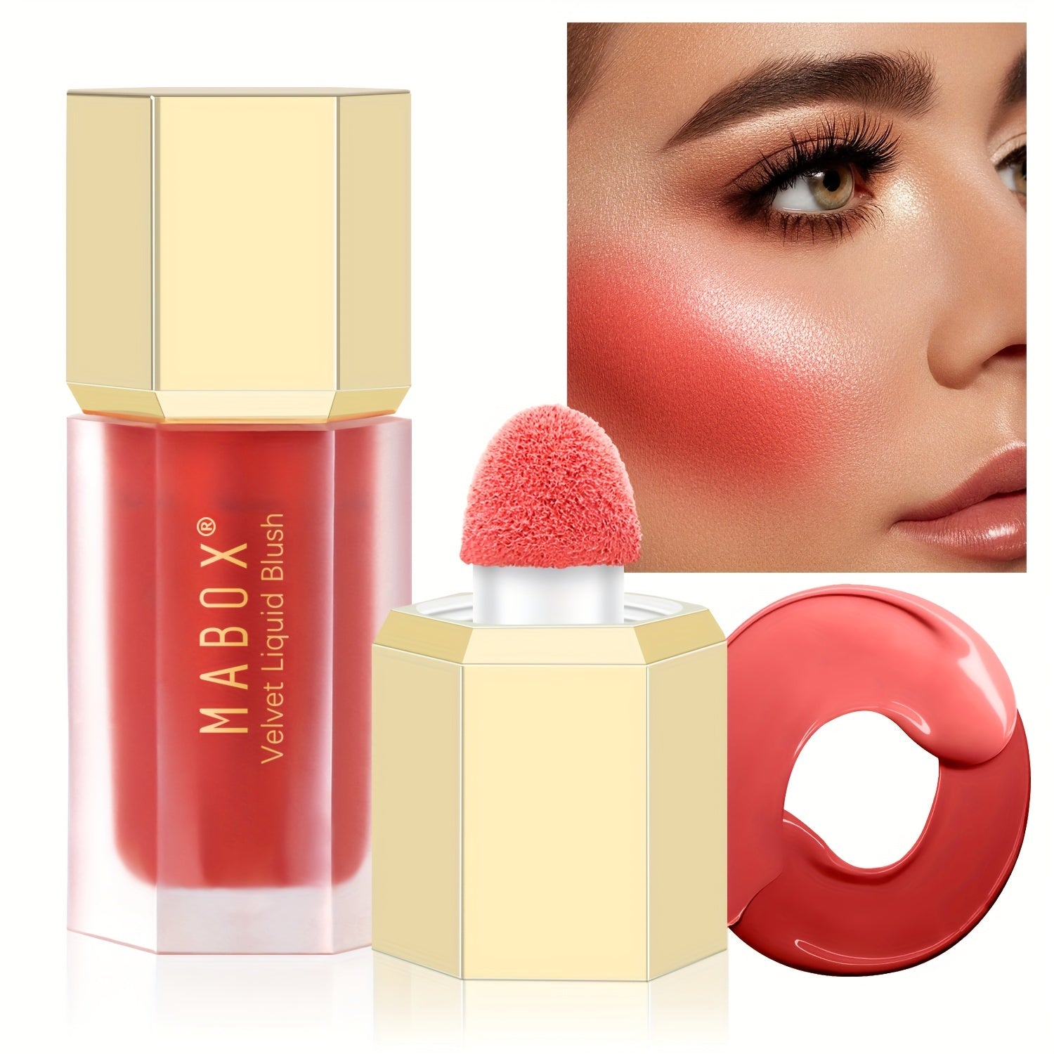 Natural Moisturizing Soft Makeup Liquid Blush 6ml 0 21fl oz