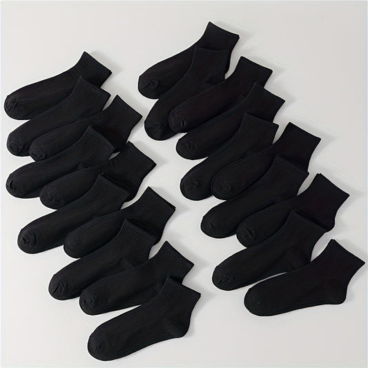 20 Pairs Women's Short Socks Comfy & Breathable All match Stockings
