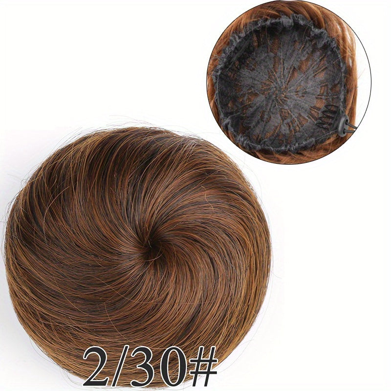 Synthetic Hair Bun Donut Wrap Around Hair Extensions for Girls