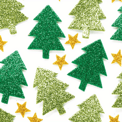 100pcs Christmas Tree Foam Stickers Self Adhesive Party Crafts