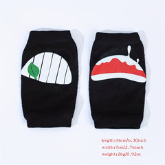 Funny Lip Print Y2K Gloves Fingerless Hip Hop Knitted Gloves