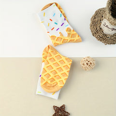 3 Pairs Cartoon Argyle Socks Women's Stockings