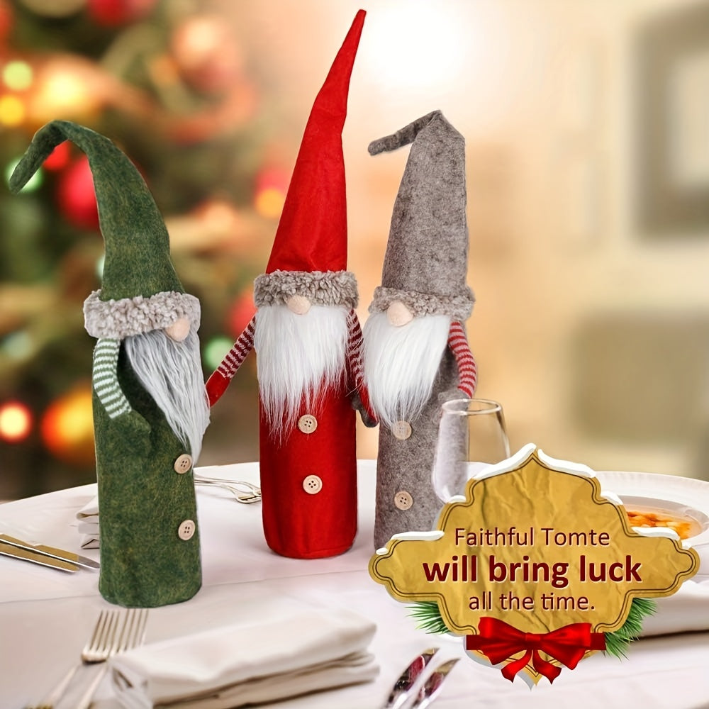 Christmas Dwarf Wine Bottle Sleeve Decoration