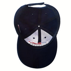 Letter Flag Embroidery Baseball Cap Casual Adjustable Sun Hat Unisex
