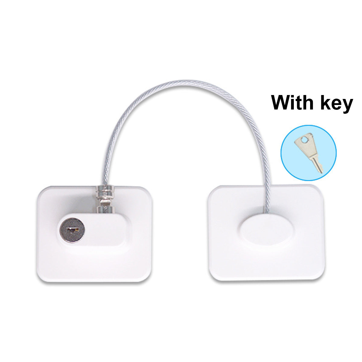 Child Safe Refrigerator Lock With Key & Adhesive