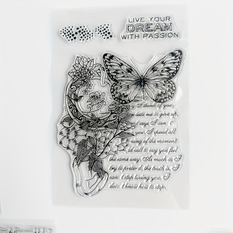 6pcs Cartoon Transparent Journal Seal for Student Card Making DIY Scrapbooking