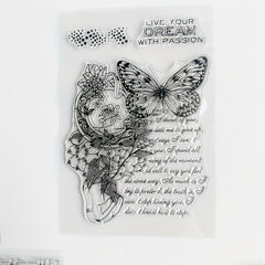 6pcs Cartoon Transparent Journal Seal for Student Card Making DIY Scrapbooking