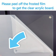 Acrylic Magnetic Dry Erase Board Calendar 16x12 Clear Whiteboard for Fridge