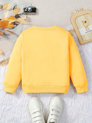Floral Bicycle Graphic Sweatshirt For Girls Comfy Round Neck Pullover Tops