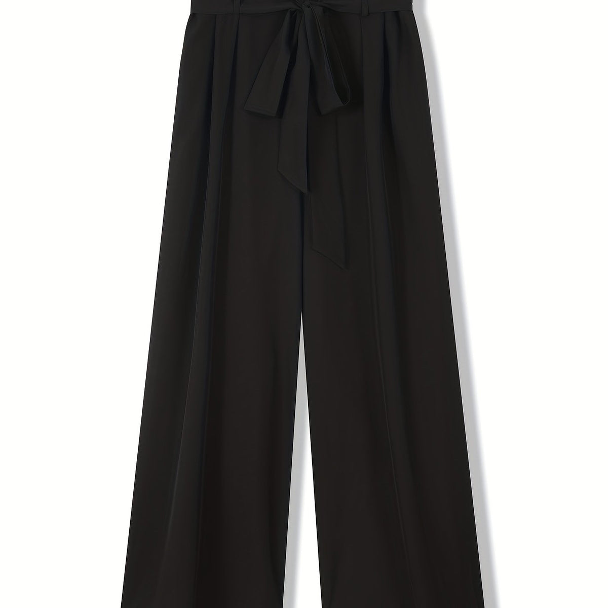  Women's High Rise Wide Leg Trousers With Belt