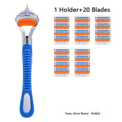 5-Layer Manual Safety Razor Shaving Set for Men and Women