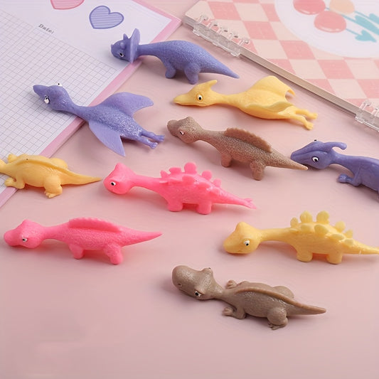 Soft Rubber Dinosaur Finger Slingshot Toy