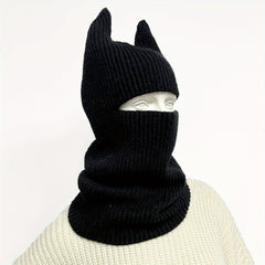 Unisex Rabbit Ear Hat Knitted Woolen Hat 3D Animal