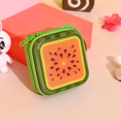 Orange Printed Cable Storage Bag