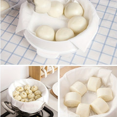 Non Stick Silicone Steamer Liners for Buns Dumplings and Pastry