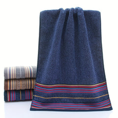 3pcs Striped Hand Towels Set Cotton Face Towel Ultra Soft And Highly Absorbent