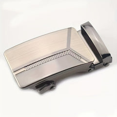 Metal Texture Automatic Belt Buckle for Men