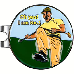 1pc Golf Ball Marker Metal Ball Mark Golf Hat Clip Golf Accessories