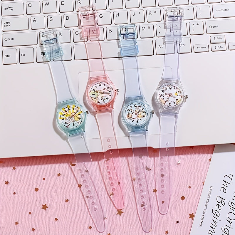 Kids' Transparent Biological Watch Cartoon Design