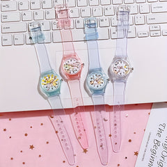 Kids' Transparent Biological Watch Cartoon Design