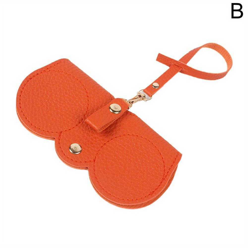 Litchi Embossed Glasses Cover Sunglasses Storage Bag