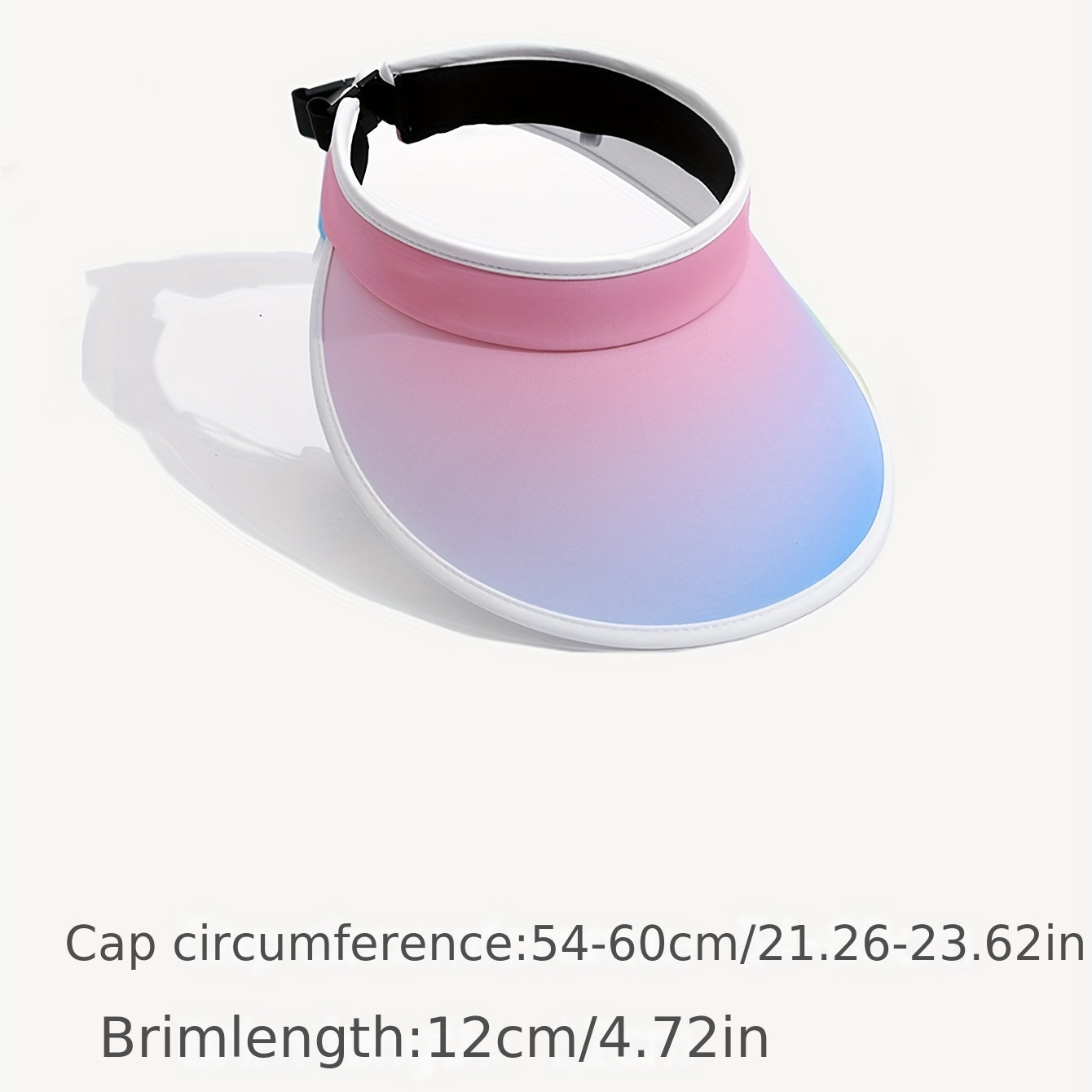 Pink Gradient Visor Hat UV Protection Sun Hats Wide Brim