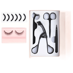 4pcs Eyelash Tools Set False Eyelash Applicator Scissors Curlers Tweezers