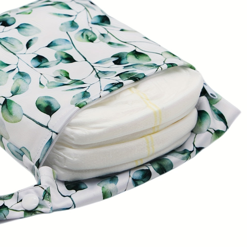 1pc Leave Print 20 Small Reusable Wet Bag
