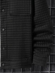 Men's Button Lapel Collar Long Sleeve Jacket