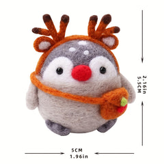 Beginner Energy Deer Needle Felting Kit DIY Art Craft