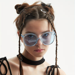 Y2K Round Sunglasses Jelly Frame Anti Glare UV400
