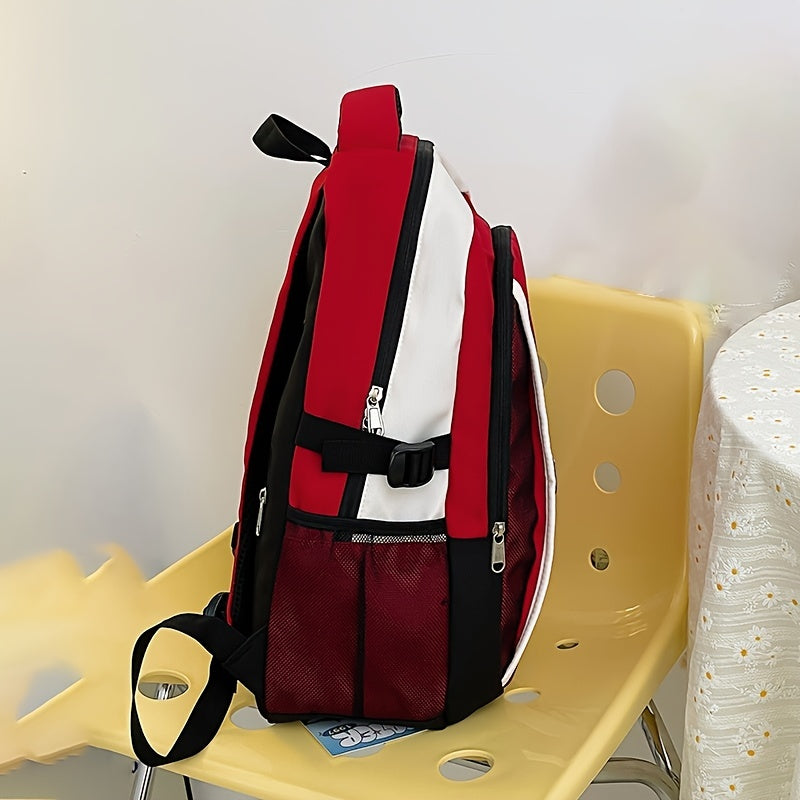 Stylish Nylon Backpack Large Capacity Schoolbag